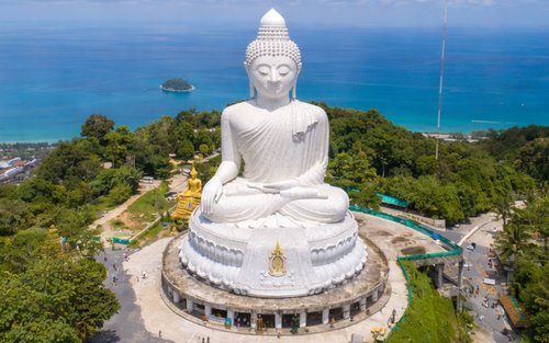 Excursión guiada de medio día al Gran Buda de Phuket y Wat Chalong