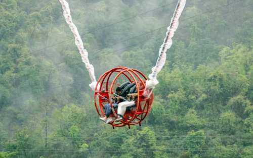 Reverse Bungee Jumping In Rishikesh