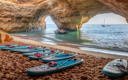 Stand Up Paddle experience in Benagil Cave