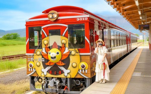 Excursão de um dia ao Castelo de Kumamoto e Vulcão Aso (inclui ônibus de conexão) e Kusasenri e Termas de Kurokawa (partindo de Fukuoka)