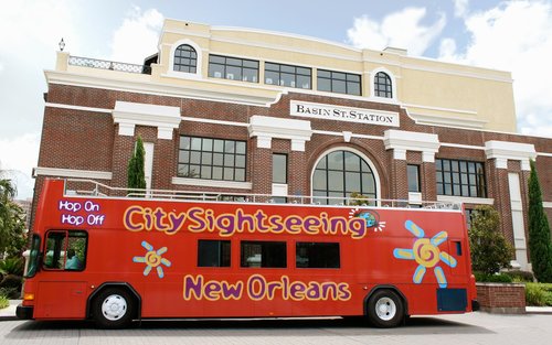 New Orleans Hop-On Hop-Off Bus door City Sightseeing
