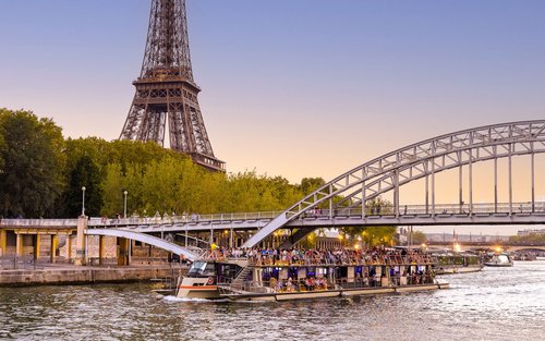Seine River Sightseeing Cruise with Eiffel Tower Views