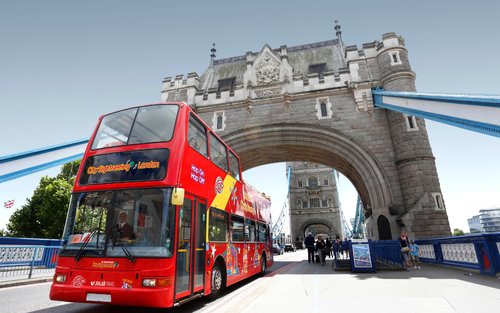 Passe de ônibus hop-on hop-off e cruzeiro fluvial em Londres da City Sightseeing