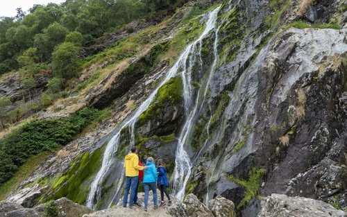 Wicklow, Glendalough, Cascade et démonstration de chiens de berger depuis Dublin
