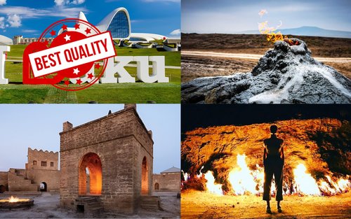 巴库-戈布斯坦-阿布歇隆-泥火山-火神庙免费夜游