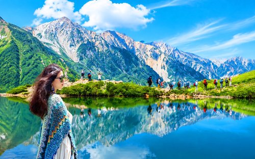 Let vandretur på Kamikochi: Taisho-dammen & Kappa-broen & udsigt til de nordlige alper (afgang fra Nagoya)