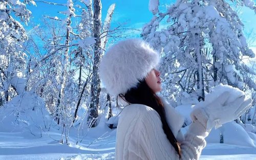 雪郷と大禿頂子山での冬の一日体験