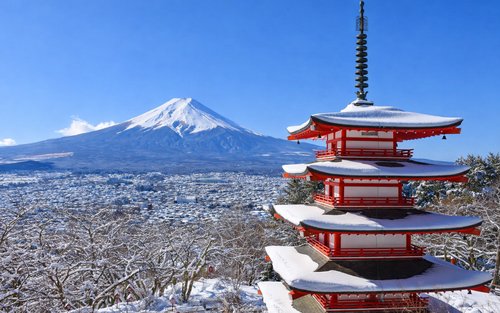 Mount Fuji Snow Appreciation Day Trip: Fifth Station & Lake Yamanaka KABA Sightseeing Boat & Oshino Hakkai & Arakurayama Sengen Park & Nikawa Tokeiten & Lake Kawaguchi Oishi Park & Hakone Pirate Ship (Multiple Routes Available)