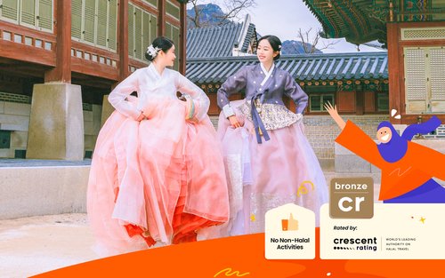 Penyewaan Hanbok dengan Dandanan Rambut Korea