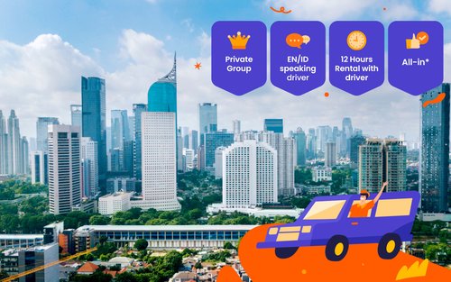 雅加达12小时私人包车服务