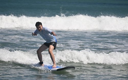 Surfing Lesson in Kuta Bali by S Surf School