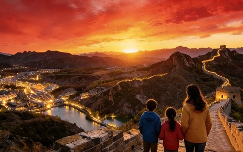 Privat tur i Beijing: Jinshanling-tur + Simatai solnedgang og Gubei vannby