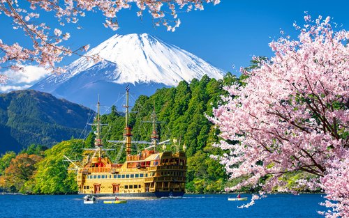 Mt. Fuji 5th.St&Gotemba&Hakone Ropeway&Hakone Pirate Ship fromTokyo