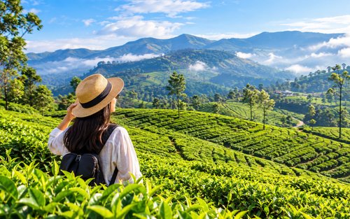 Cochin : Excursion d'une nuit à la station de montagne de Munnar et aux jardins de thé