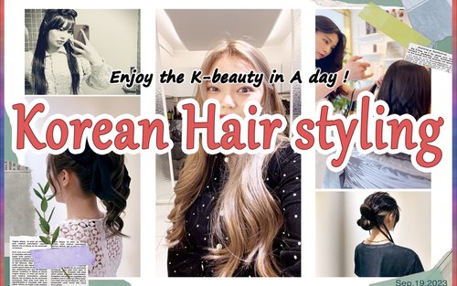 Korean hair styling