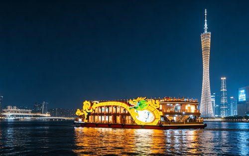 【Moll de la Torre de Canton】Experiència de creuer nocturn amb espectacle de cant i ball del Palau Reial del riu Perla (múltiples especificacions disponibles)