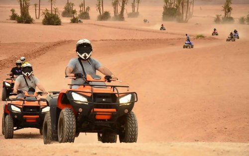 Paseo en quad por el desierto de Palmeraie