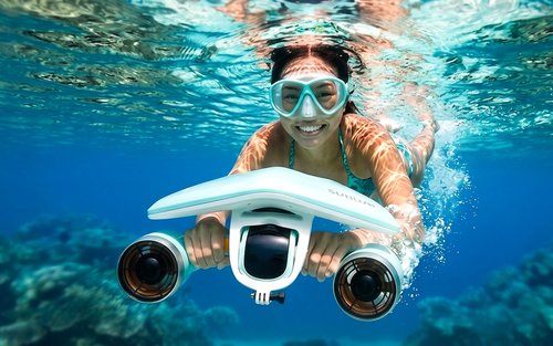 Siargao: Fliegen Sie unter Wasser auf einem Seascooter bei Cloud 9