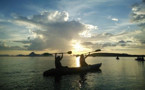 Ao Thalane Half-day Mangrove Sunset Kayaking Tour with Dinner from Krabi