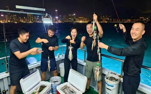 Experiência de pesca de lulas · Voo temático de táxi aquático de Hong Kong