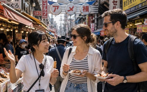 Tokyo Ueno Park & Ameyoko Half-Day Private Walking Tour