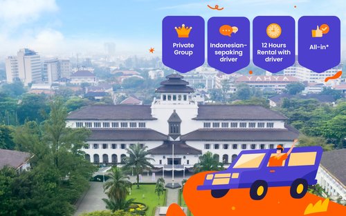 12 timmar Bandung Privat Biluthyrning