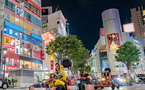 渋谷ゴーカート体験(Akiba Kart Shibuya提供)