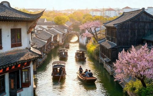 Thị trấn nước Giang Nam Ô Trấn Đông Trại + Du ngoạn về đêm tại các trấn cổ Nam Tầm/Tây Trại/Tây Đường