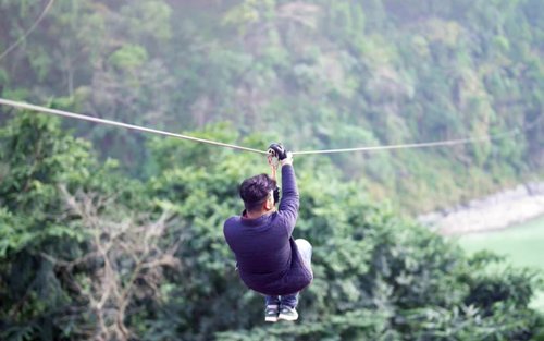 Zip Lining in Rishikesh