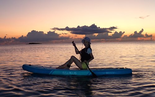 Miyakojima: Small-group Sunrise or Sunset SUP tour (English tour)