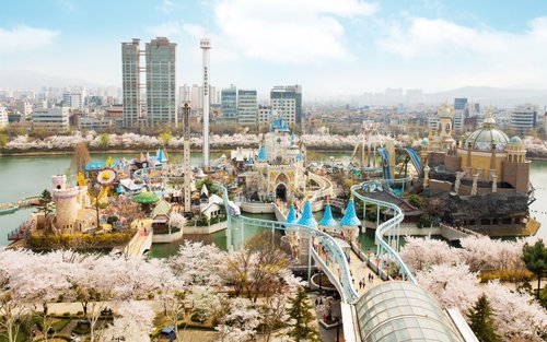 Entrada para Lotte World en Seúl