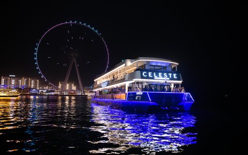 Dubai Marina Dinner Cruise with Live Show, Open Bar & DJ
