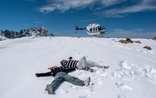 Voo panorâmico de helicóptero a partir do Lago Tekapo com aterrissagem alpina