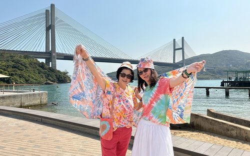 JUST BE カラフル、モノクロクラフト絞り染め｜馬湾1868アートビレッジ