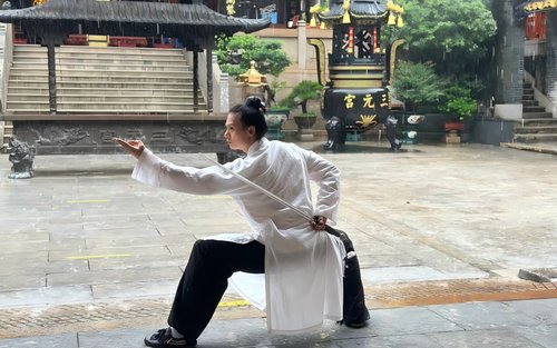 Guangzhou Sanyuan Palace Immersive Wudang Kung Fu Experience | Tai Chi 28 Forms | Bajiquan | Wudang Sword Technique