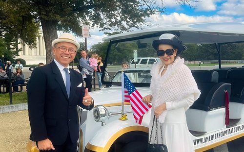 Экскурсия по памятникам и National Mall на старинной тележке в Вашингтоне 