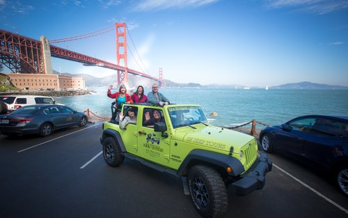 Tour privado pela cidade de São Francisco em Jeep aberto (máximo de 6 pessoas)