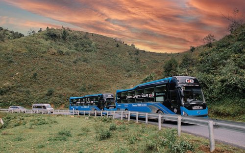 Sapa - Ninh Binh sovbuss med G8 Open Bus
