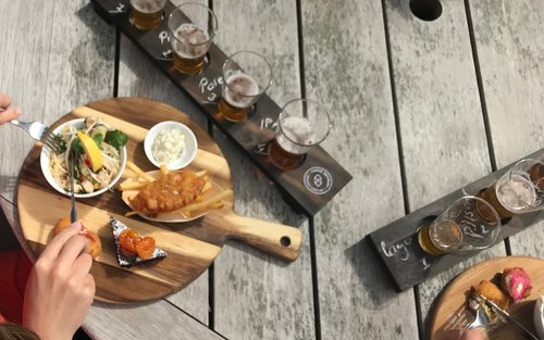 Enjoy a gourmet lunch with specially selected craft beers to complement the dishes