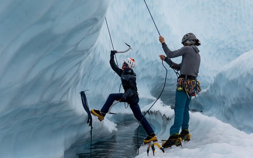 Matanuska Glacier Backcountry Ice Climbing
