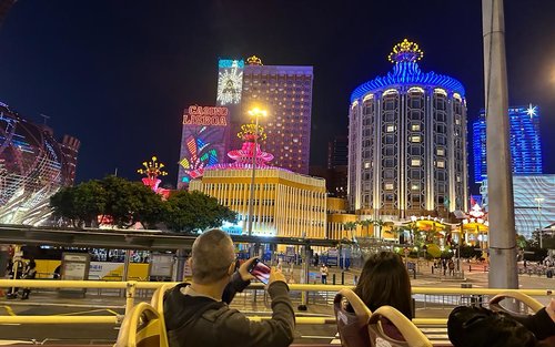 マカオ オープントップバス ナイトツアー