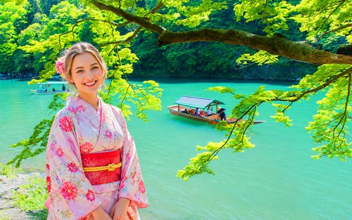 Kyoto Arashiyama | Sagano Romantic Train (Optional Experience) & Sanzen-in Temple One-Day Tour | Depart from Osaka/Kyoto
