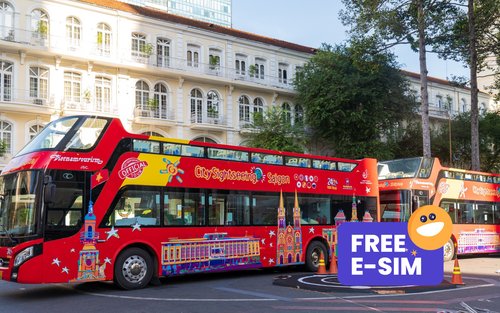 Sightseeing-billet til Ho Chi Minh City med dobbeltdækkerbus fra City Sightseeing