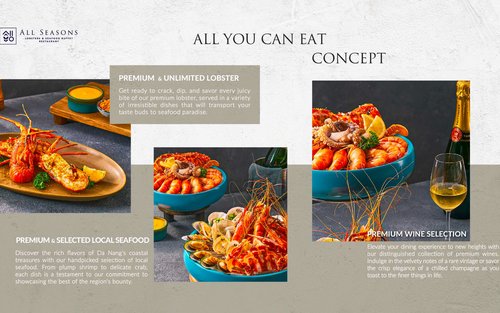 บุฟเฟ่ต์กุ้งล็อบสเตอร์และซีฟู้ดที่ร้าน All Seasons