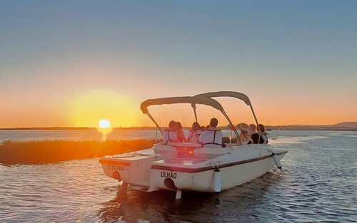Ria Formosa solar boat tour from Faro