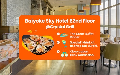 Piso 82 del Baiyoke Sky Hotel con Crystal Grill Buffet