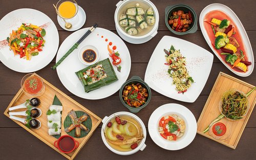 Vegetarisk spiseoplevelse i An Nhien Garden
