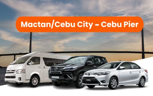Private transporter i Cebu mellem Cebu City/Mactan og Cebu Pier