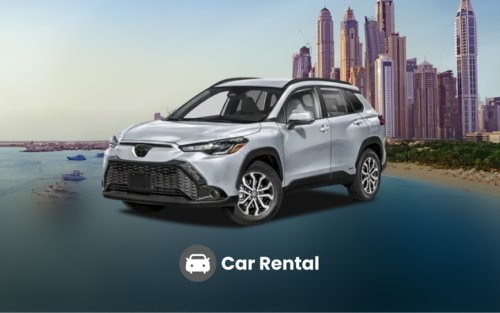 迪拜租车 |租车游览哈利法塔、红沙丘拉巴布沙漠、奇迹花园、迪拜相框、地球村