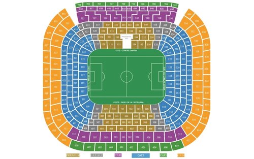 レアルマドリード サッカー観戦チケット（サンティアゴ